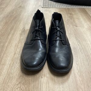 Mens Black Leather Chukka Desert Lace Up Boots from Cole Haan Size 11.5